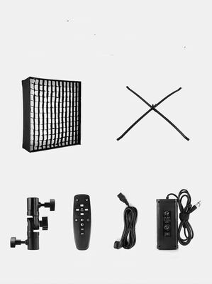 Portable Roll-up LED Light Adjustable Color Temperature 3200K-5600K Remote Control 200W Grid Softbox for Photography Live leverancier