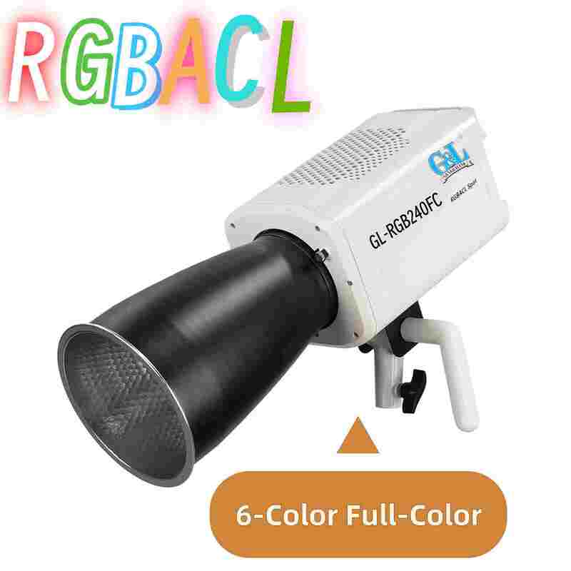 RGB 6-Color Full-Color Spotlight for Film Lighting/RGB/Bluetooth control/6in1 leverancier